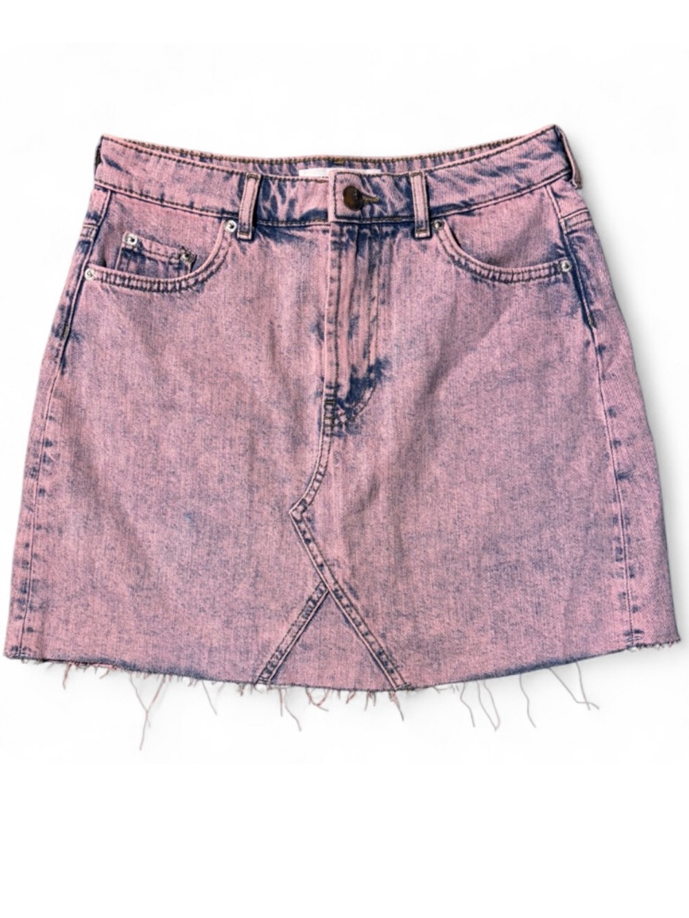 Y2K Denim Mini Skirt + Distressed Black Denim Shorts Bundle NWOT - Picture 2 of 6